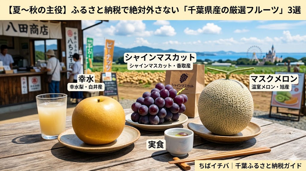 【夏〜秋の主役】ふるさと納税で絶対外さない「千葉県産の厳選フルーツ」3選
